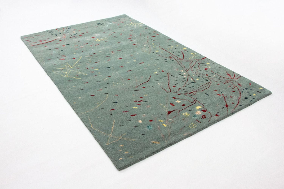 Designer Rug - 243 x 156 cm - light blue