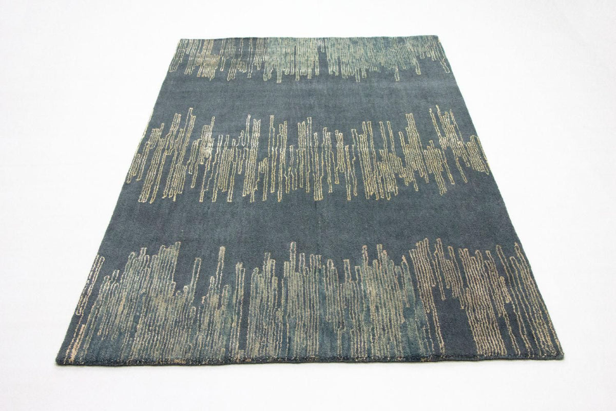 Designer Rug - 246 x 154 cm - blue