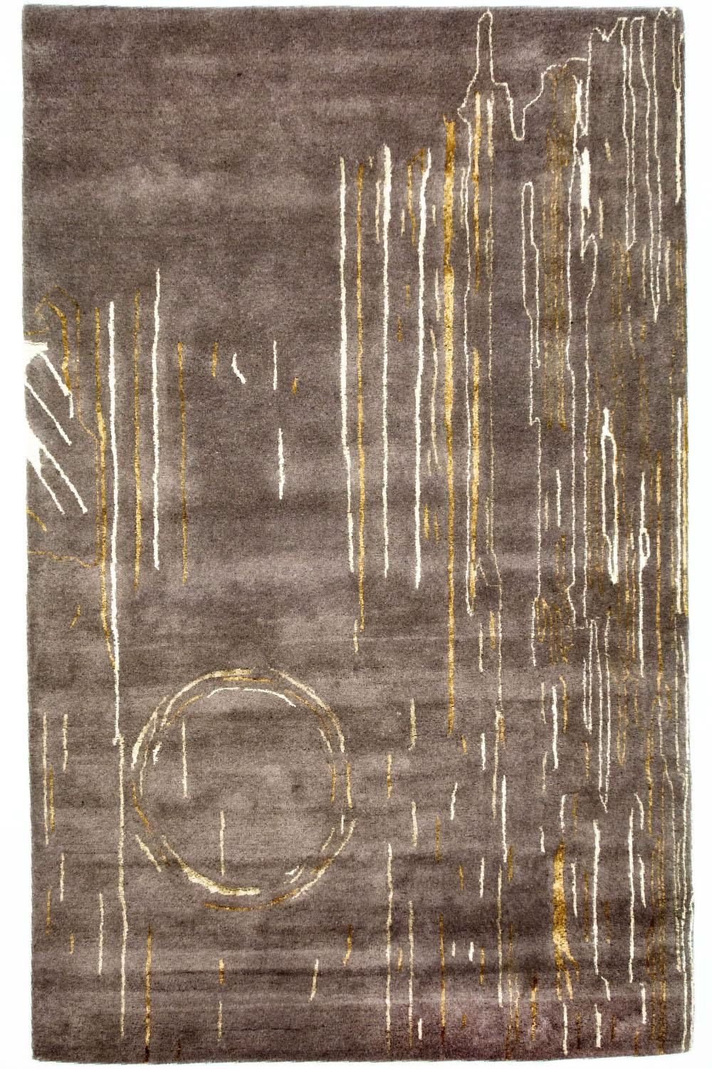 Designer Rug - 242 x 151 cm - brown