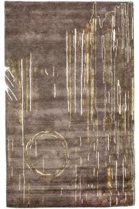 Designer Rug - 242 x 151 cm - brown