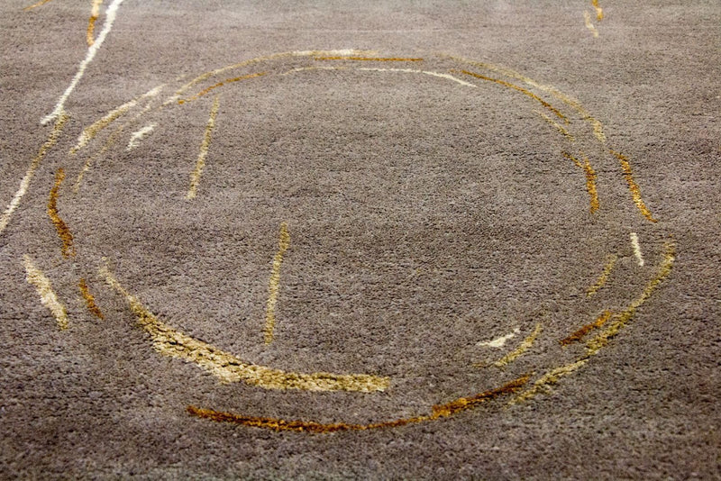 Designer Rug - 242 x 151 cm - brown