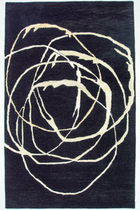 Designer Rug - 245 x 153 cm - blue