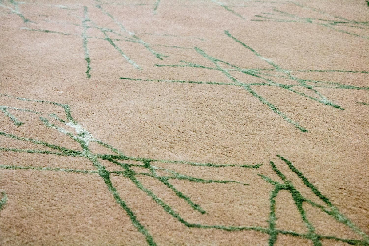 Designer Rug - 198 x 136 cm - beige