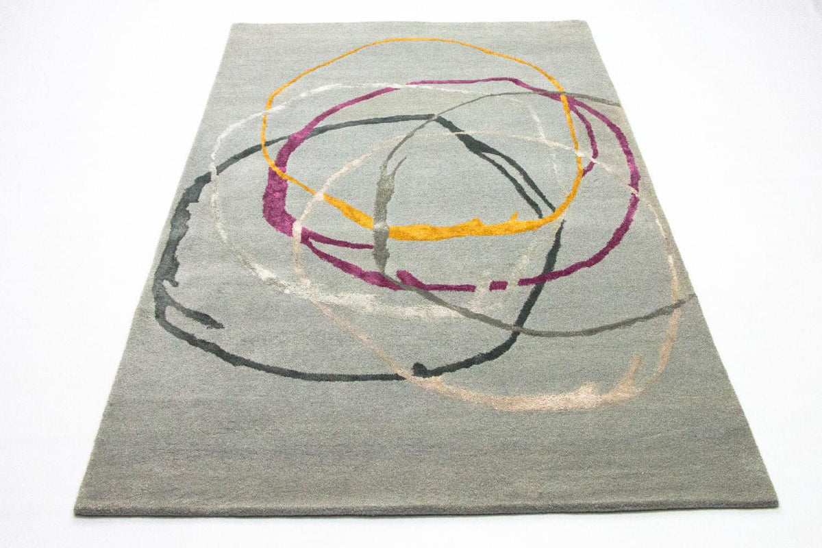 Designer Rug - 243 x 153 cm - silver