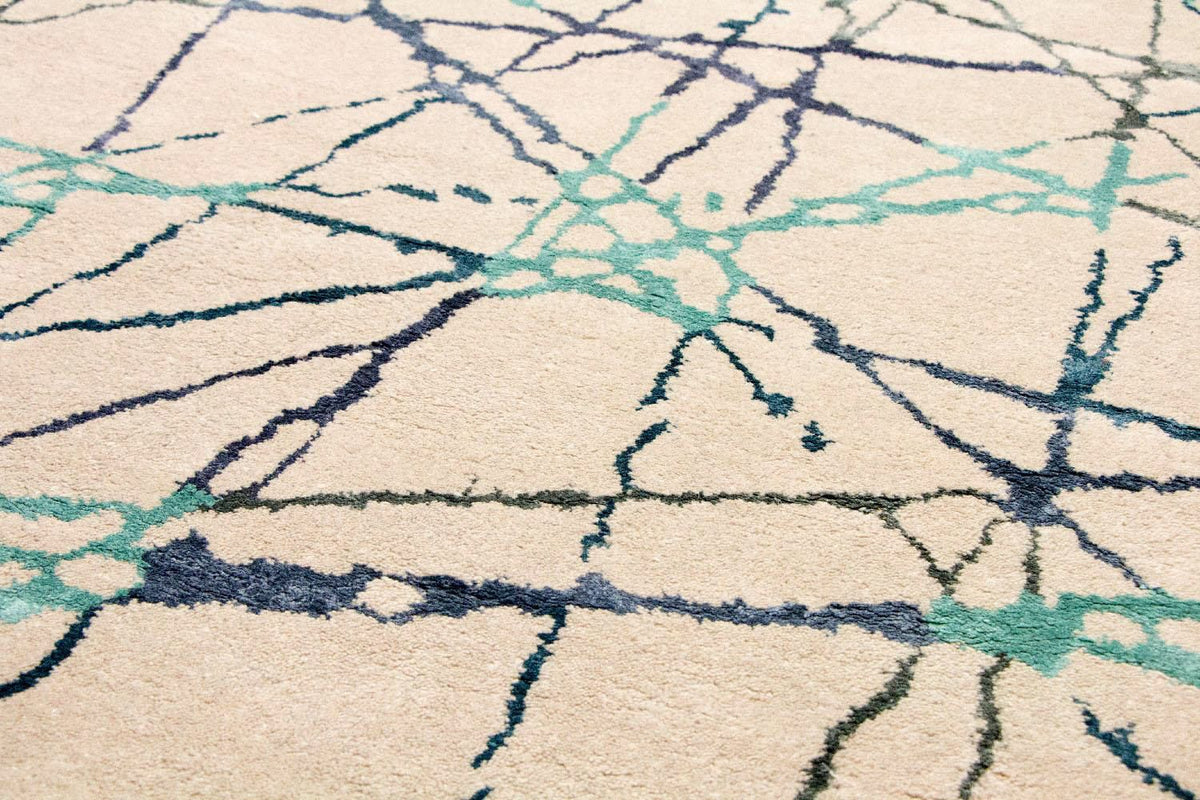 Designer Rug - 197 x 136 cm - beige