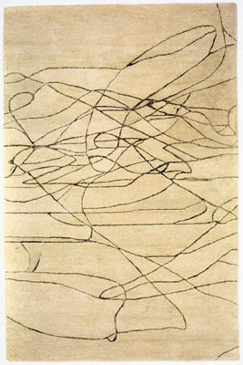 Designer Rug - 239 x 152 cm - beige