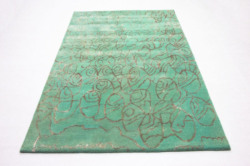 Designer Rug - 244 x 153 cm - turquoise