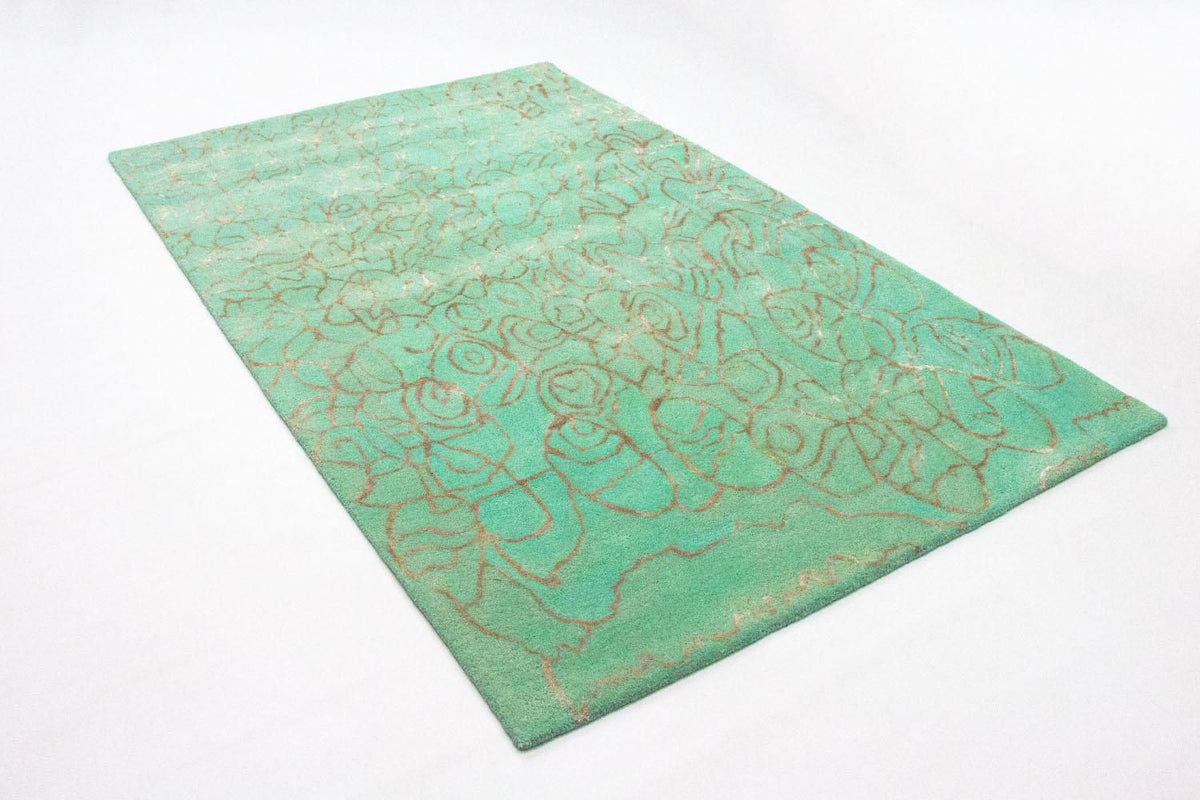 Designer Rug - 244 x 153 cm - turquoise