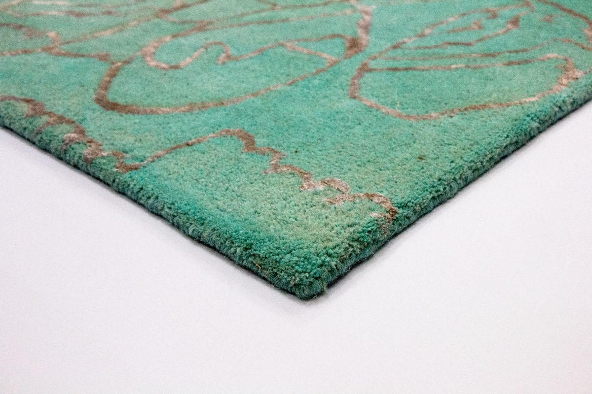 Designer Rug - 244 x 153 cm - turquoise