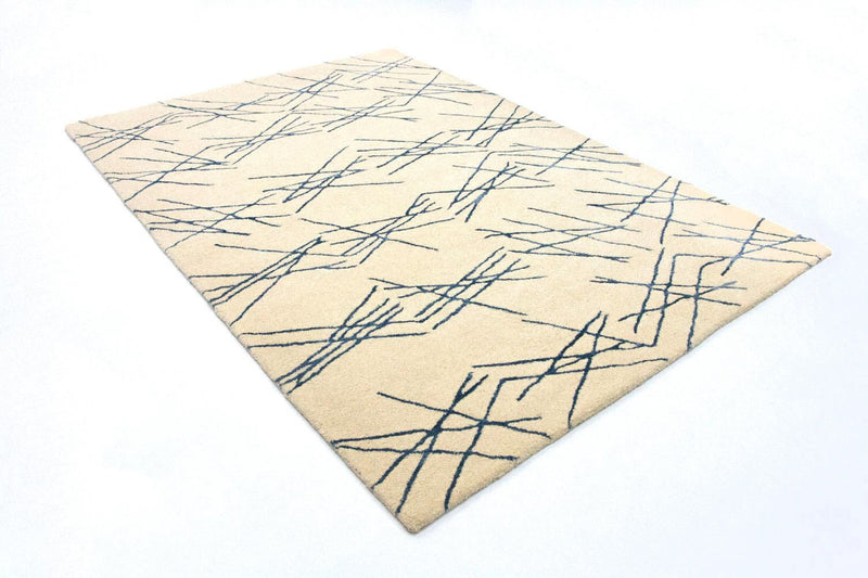 Designer Rug - 197 x 138 cm - beige