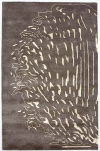 Designer Rug - 241 x 153 cm - brown