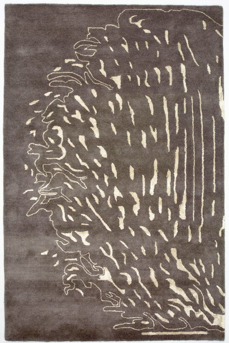 Designer Rug - 241 x 153 cm - brown