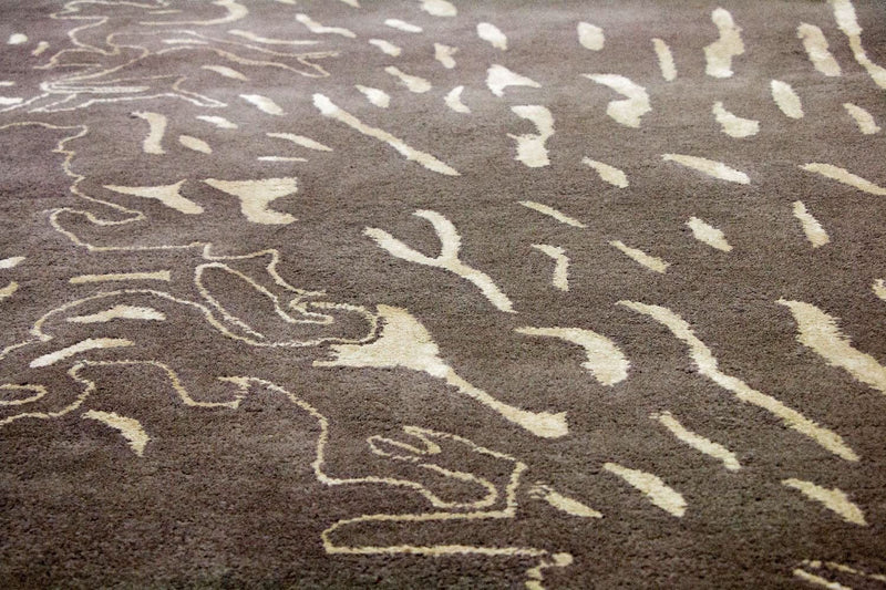 Designer Rug - 241 x 153 cm - brown