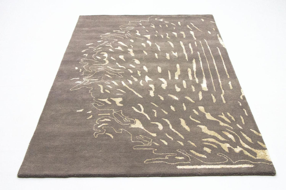 Designer Rug - 241 x 153 cm - brown