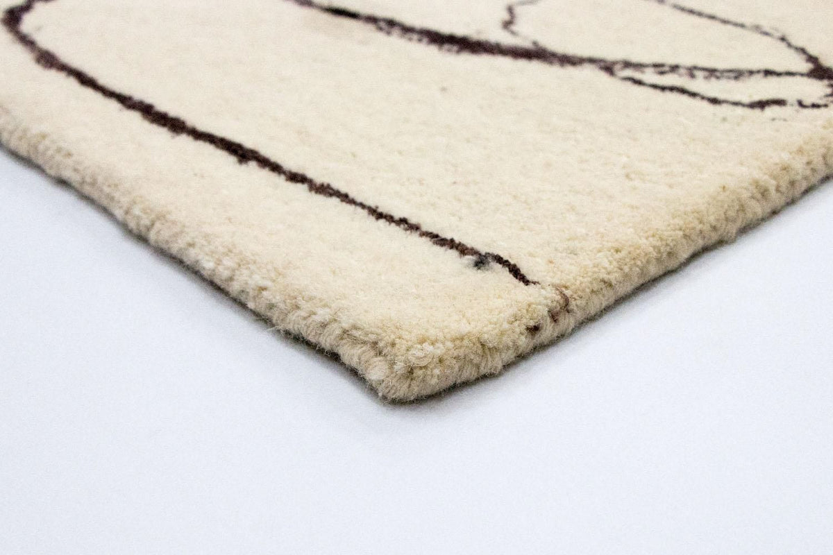 Designer Rug - 243 x 153 cm - beige