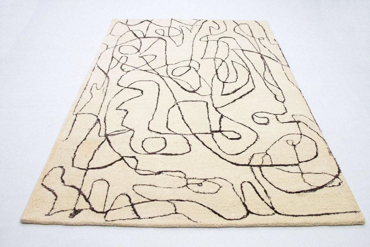 Designer Rug - 243 x 153 cm - beige
