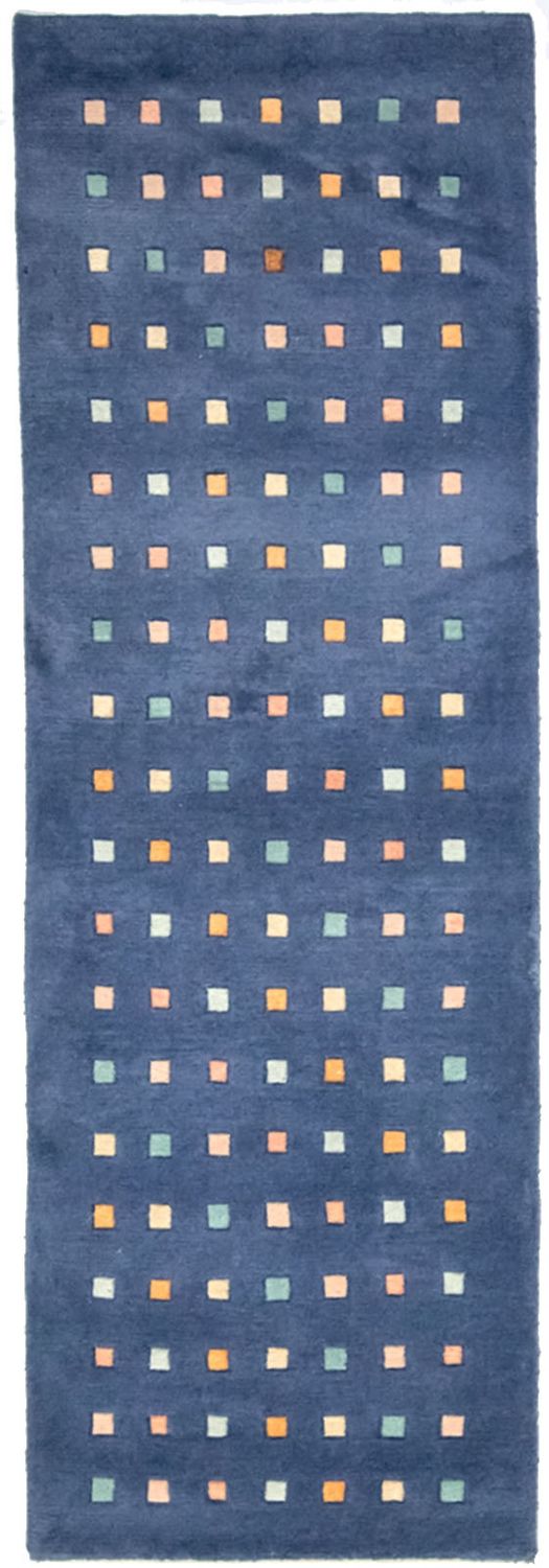 Runner Nepal Rug - 240 x 80 cm - dark blue