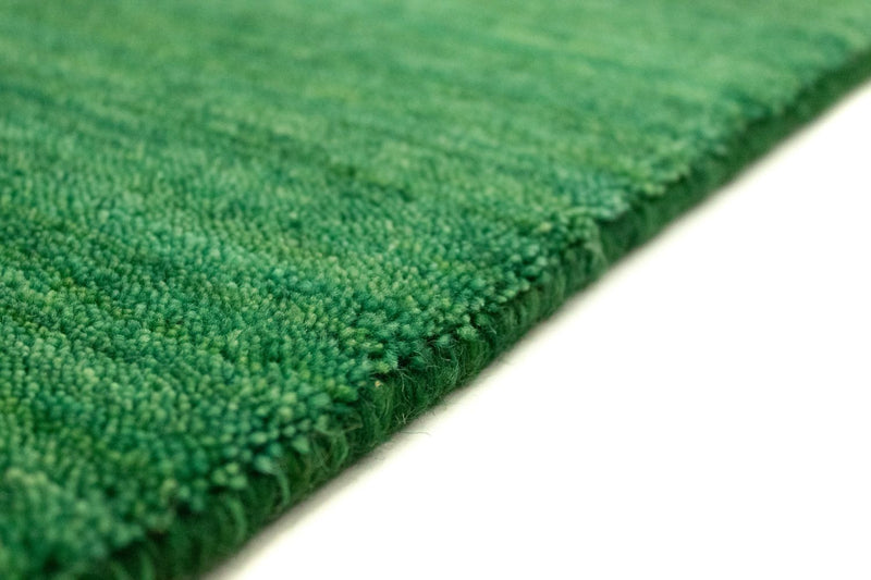 Runner Gabbeh Rug - Indus - 400 x 80 cm - dark green