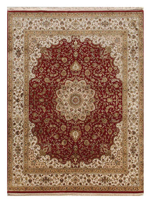 Wool Rug - 300 x 240 cm - wine red