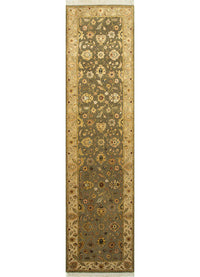 Runner Wool Rug - 300 x 75 cm - green