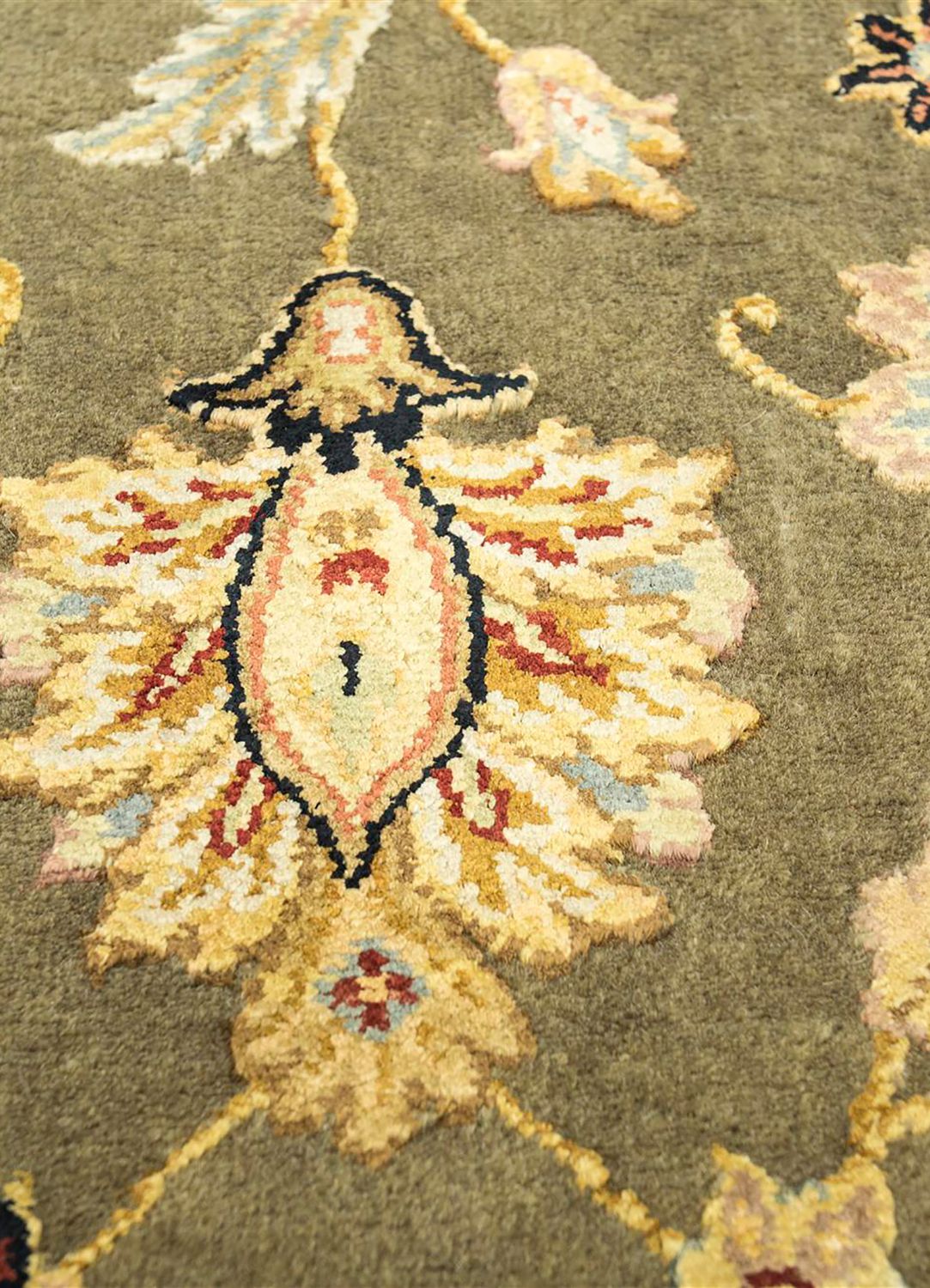 Runner Wool Rug - 300 x 75 cm - green