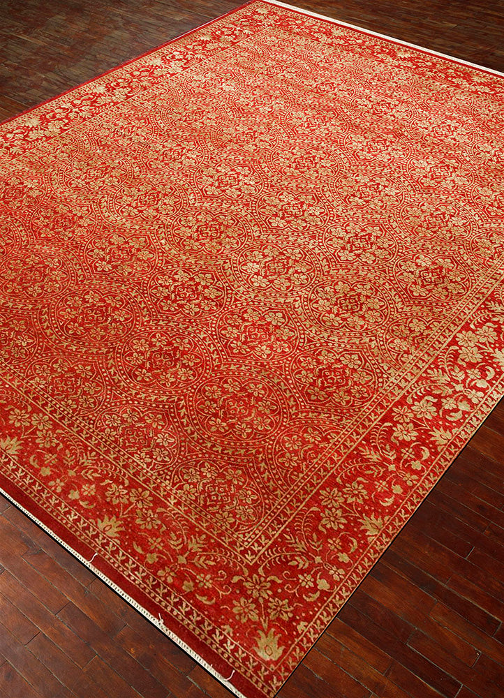 Wool Rug - 395 x 295 cm - orange