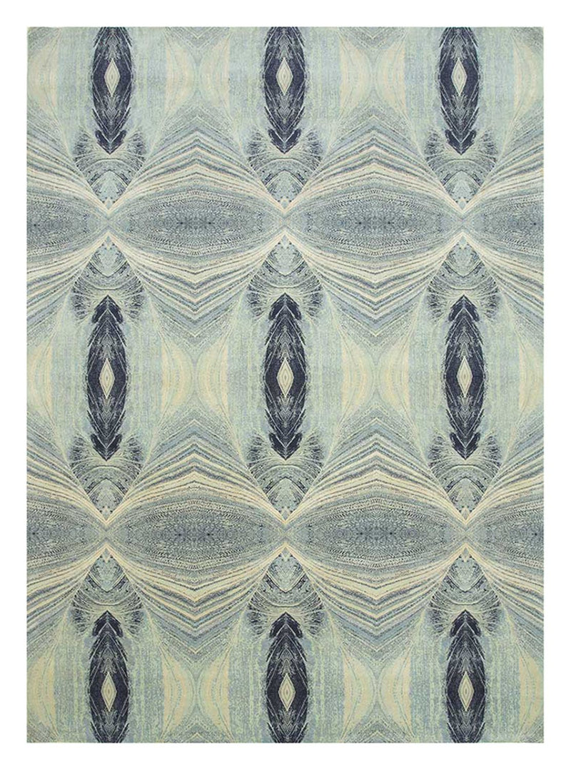 Wool Rug - 300 x 240 cm - light blue