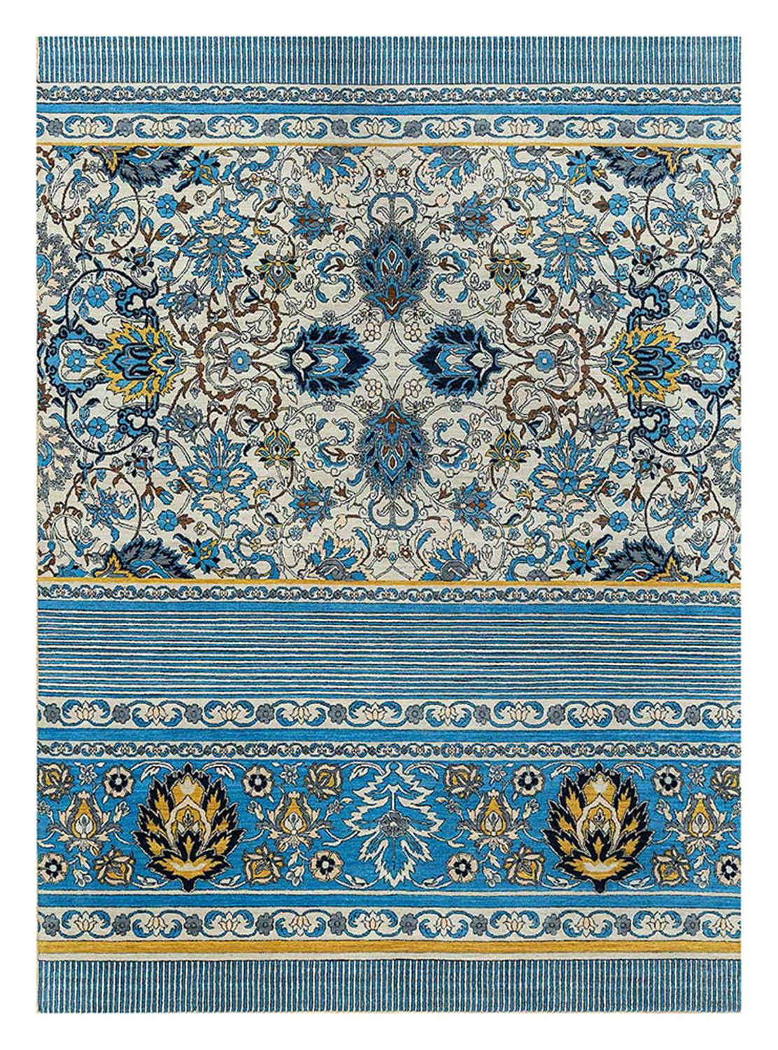 Wool Rug - 300 x 240 cm - blue
