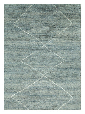 Wool Rug - 240 x 150 cm - petrol blue