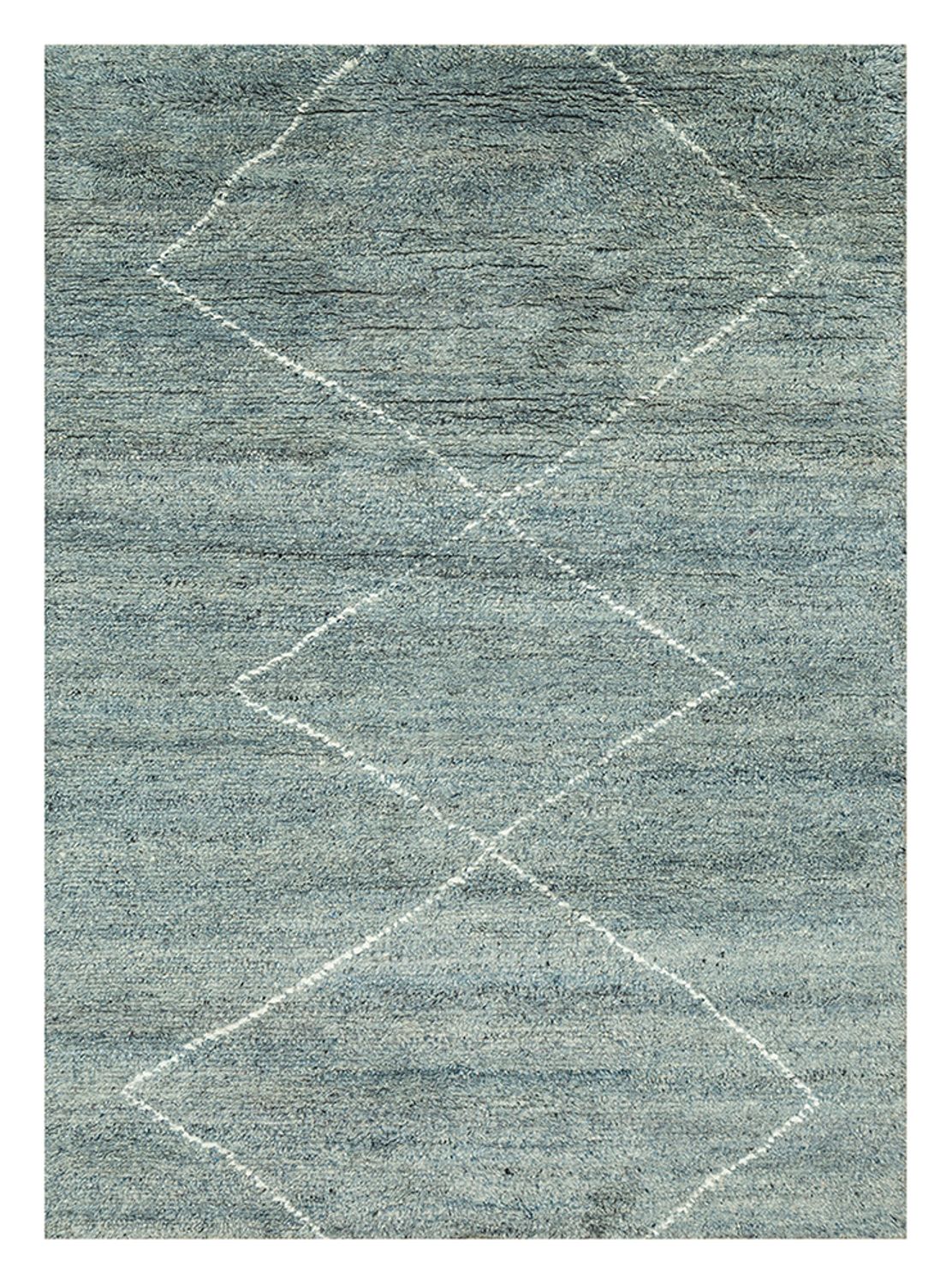 Wool Rug - 240 x 150 cm - petrol blue