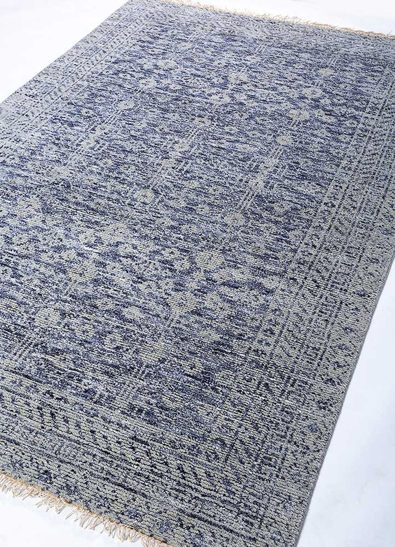 Wool Rug - 240 x 150 cm - blue