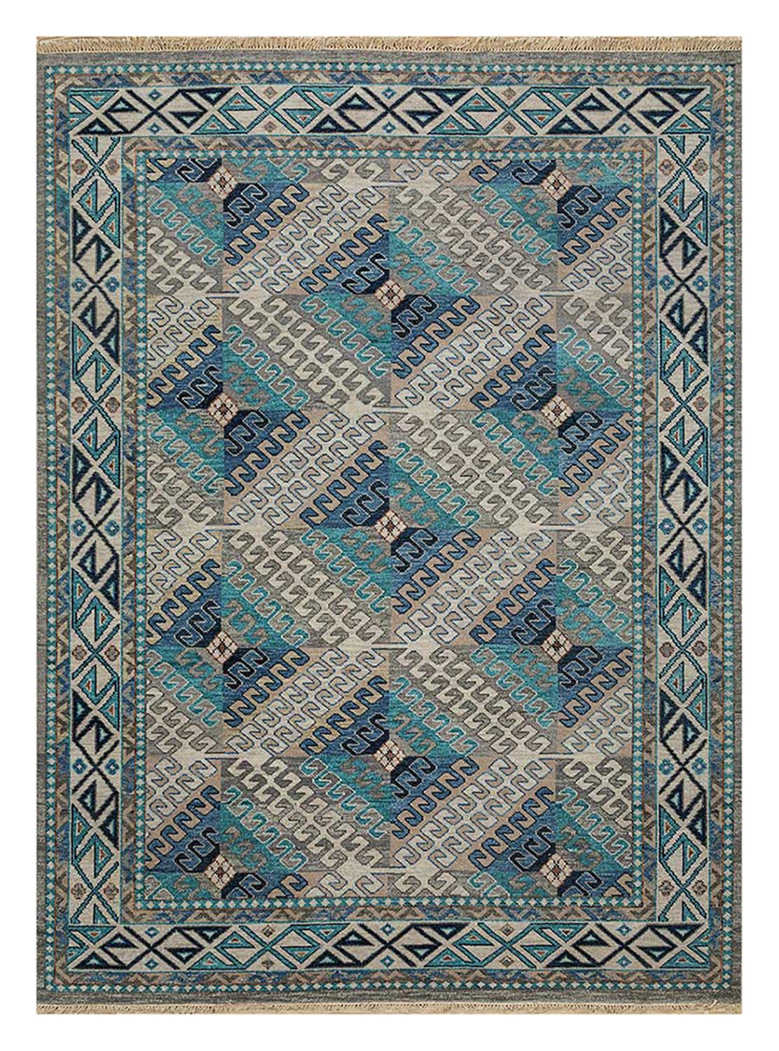 Wool Rug - 240 x 150 cm - light blue