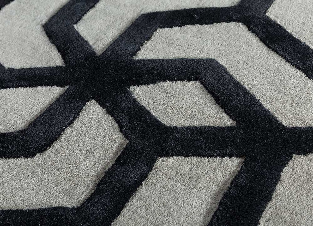 Wool Rug - 240 x 150 cm - grey