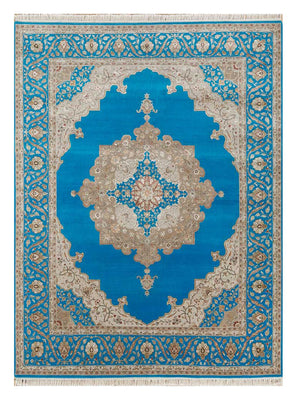 Wool Rug - 300 x 240 cm - blue