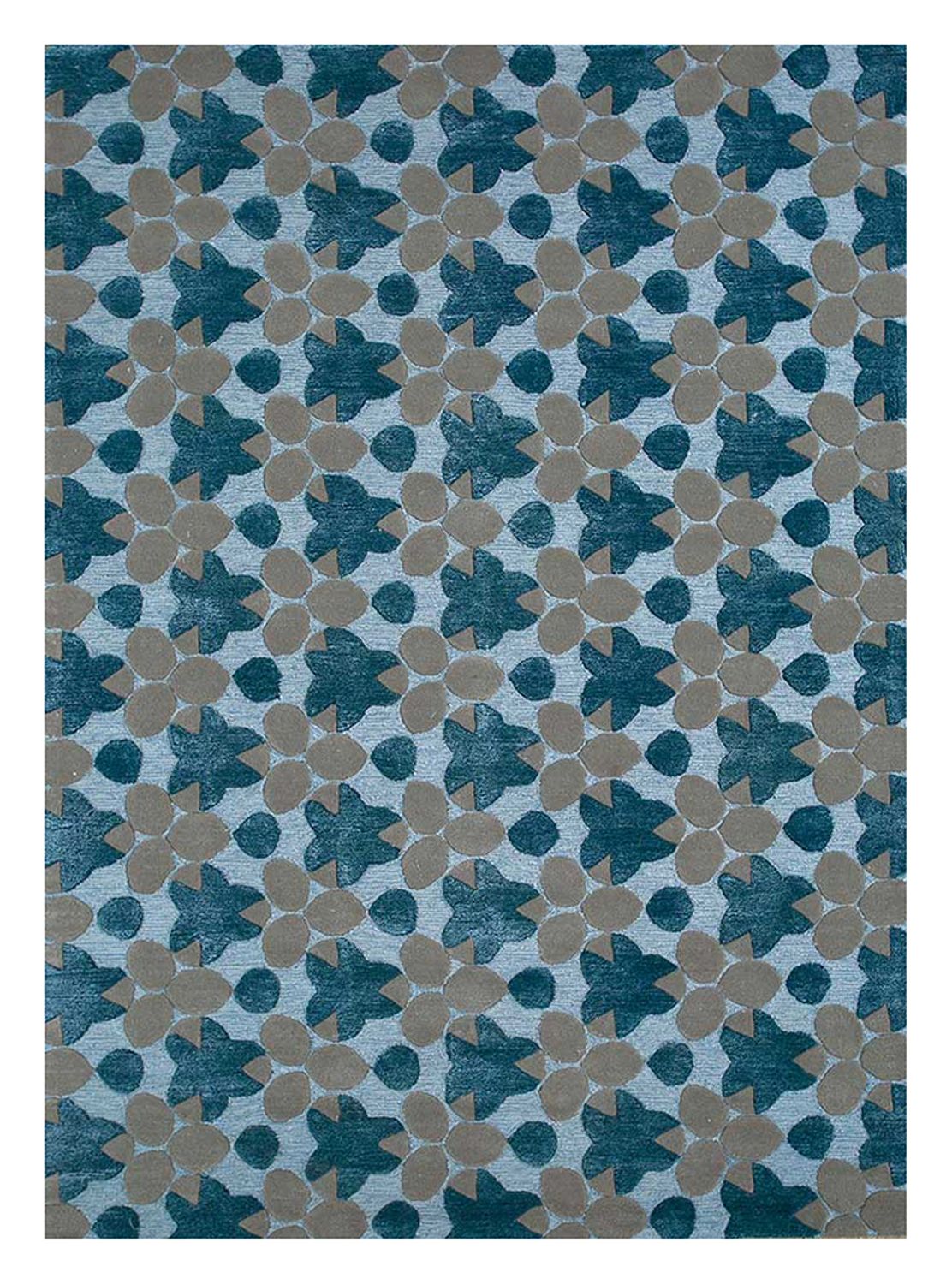 Wool Rug - 240 x 170 cm - blue