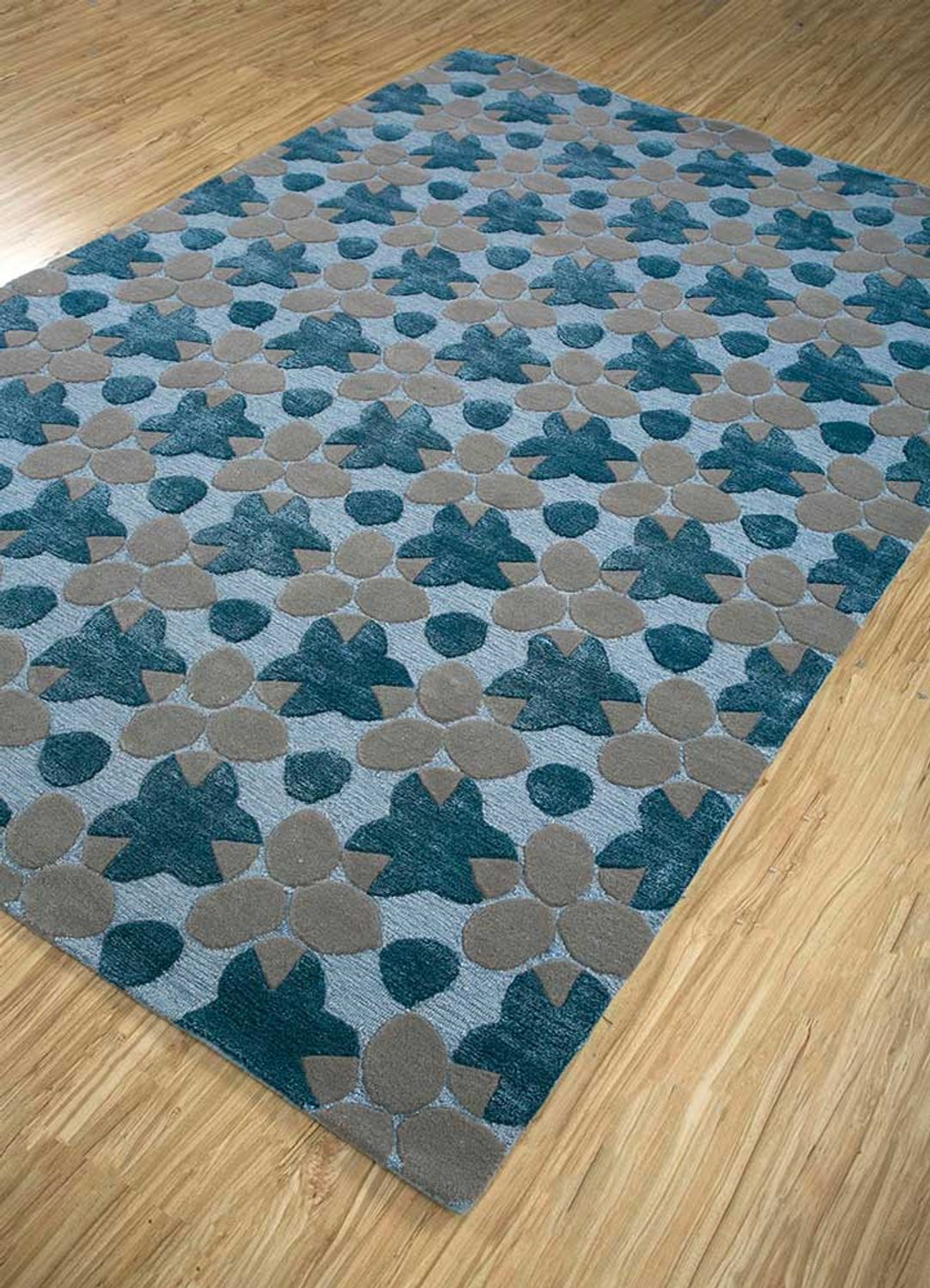Wool Rug - 240 x 170 cm - blue