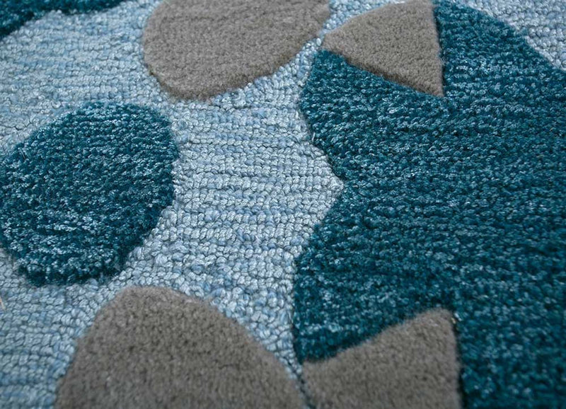 Wool Rug - 240 x 170 cm - blue
