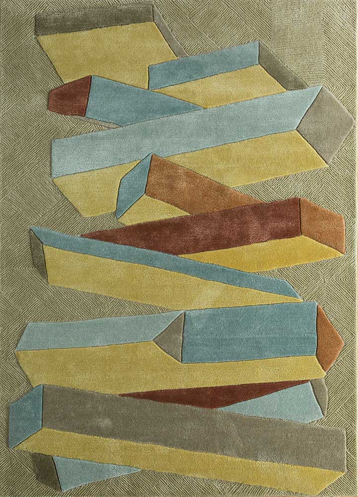 Wool Rug - 240 x 170 cm - gold