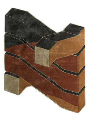 Wool Rug other shape  - 240 x 180 cm - multicolored