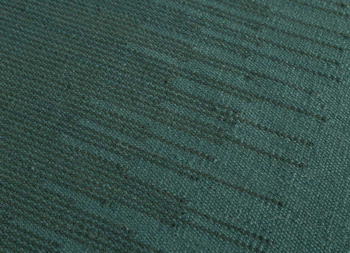 Wool Rug - 240 x 150 cm - dark green