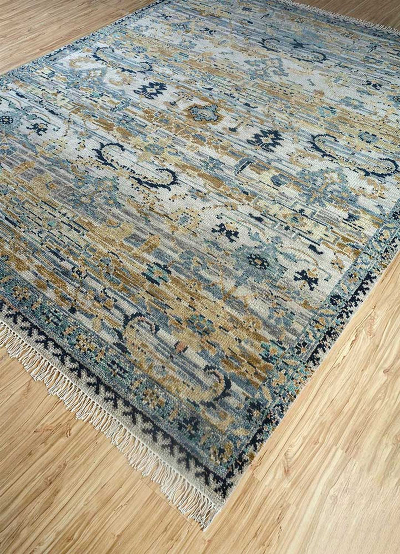 Wool Rug - 300 x 240 cm - sea blue