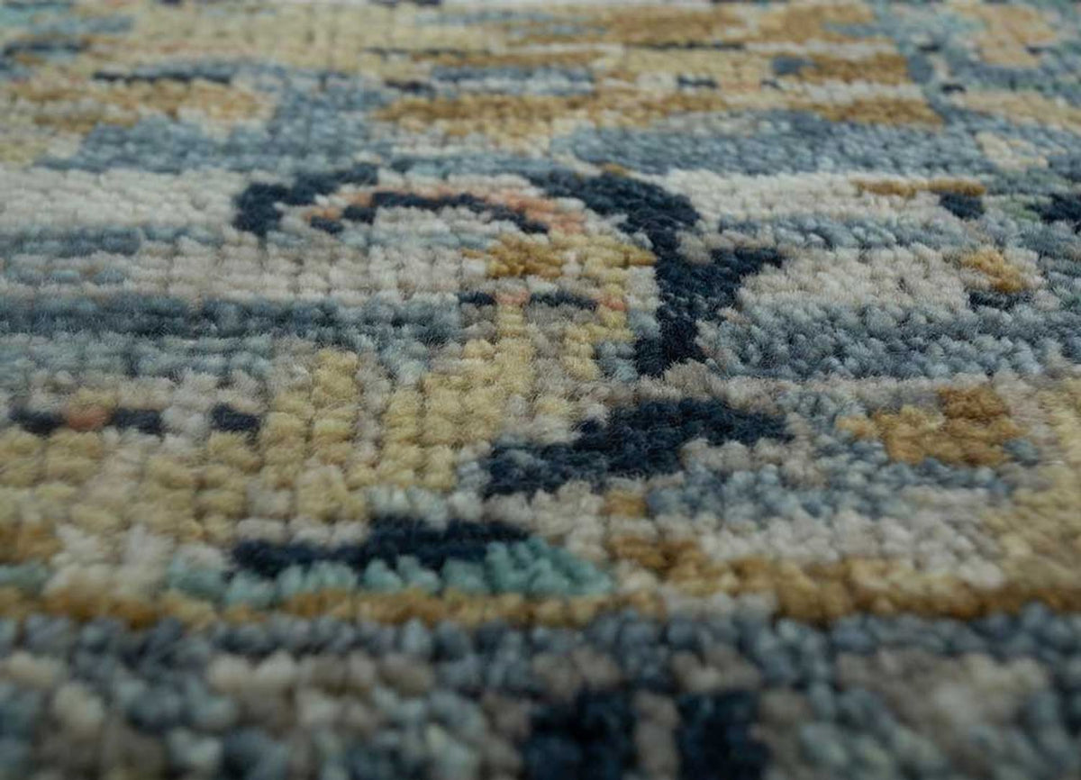 Wool Rug - 300 x 240 cm - sea blue