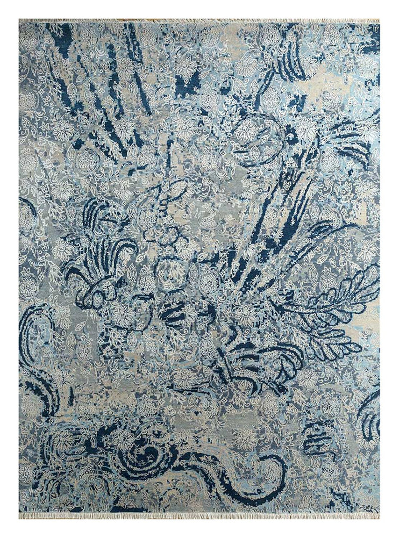 Wool Rug - 300 x 240 cm - blue