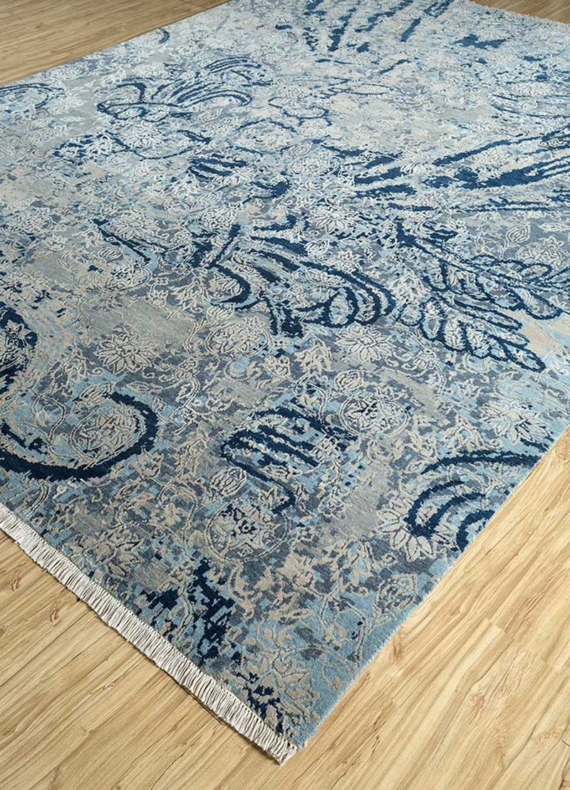 Wool Rug - 300 x 240 cm - blue