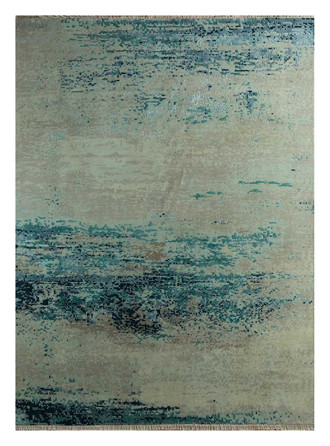 Wool Rug - 300 x 240 cm - blue