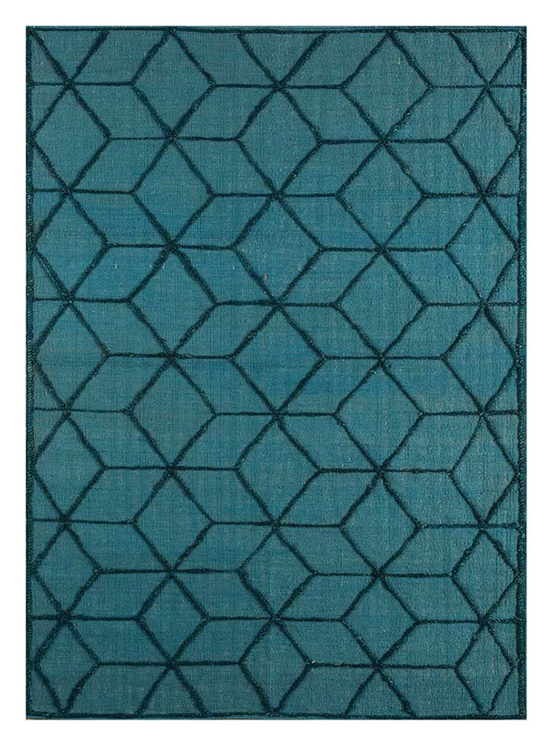 Wool Rug - 240 x 150 cm - sea blue