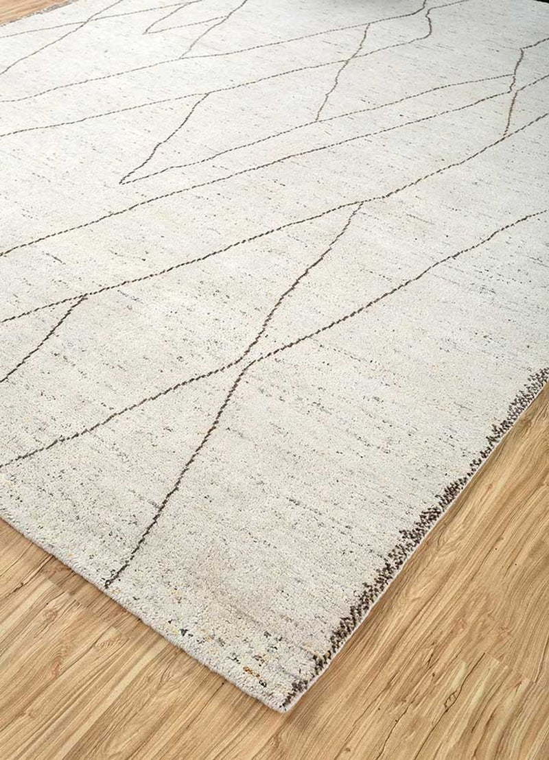 Wool Rug - 300 x 240 cm - natural white
