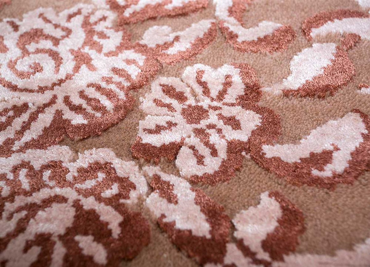 Wool Rug - 300 x 240 cm - light red