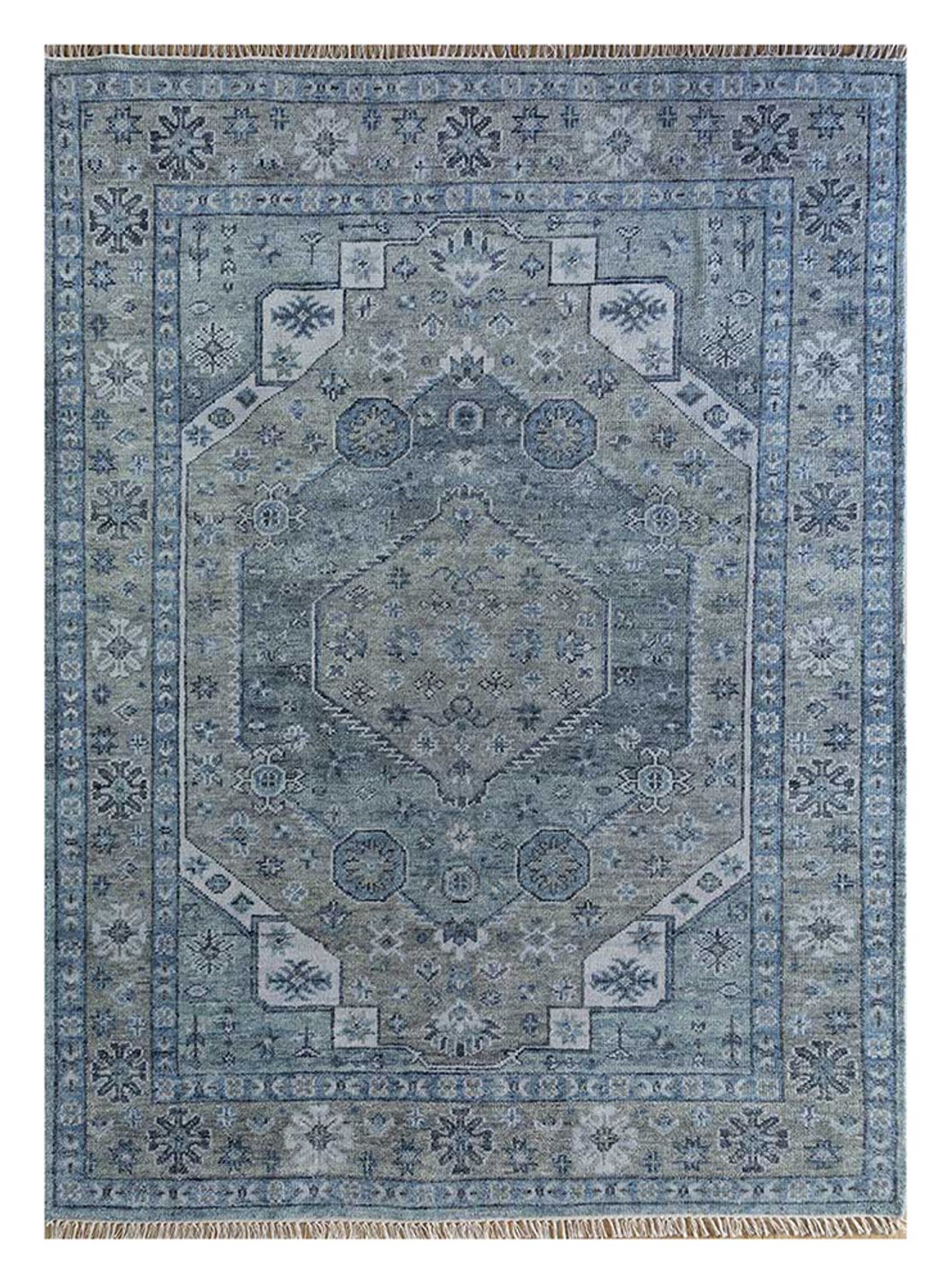 Wool Rug - 300 x 200 cm - dark blue