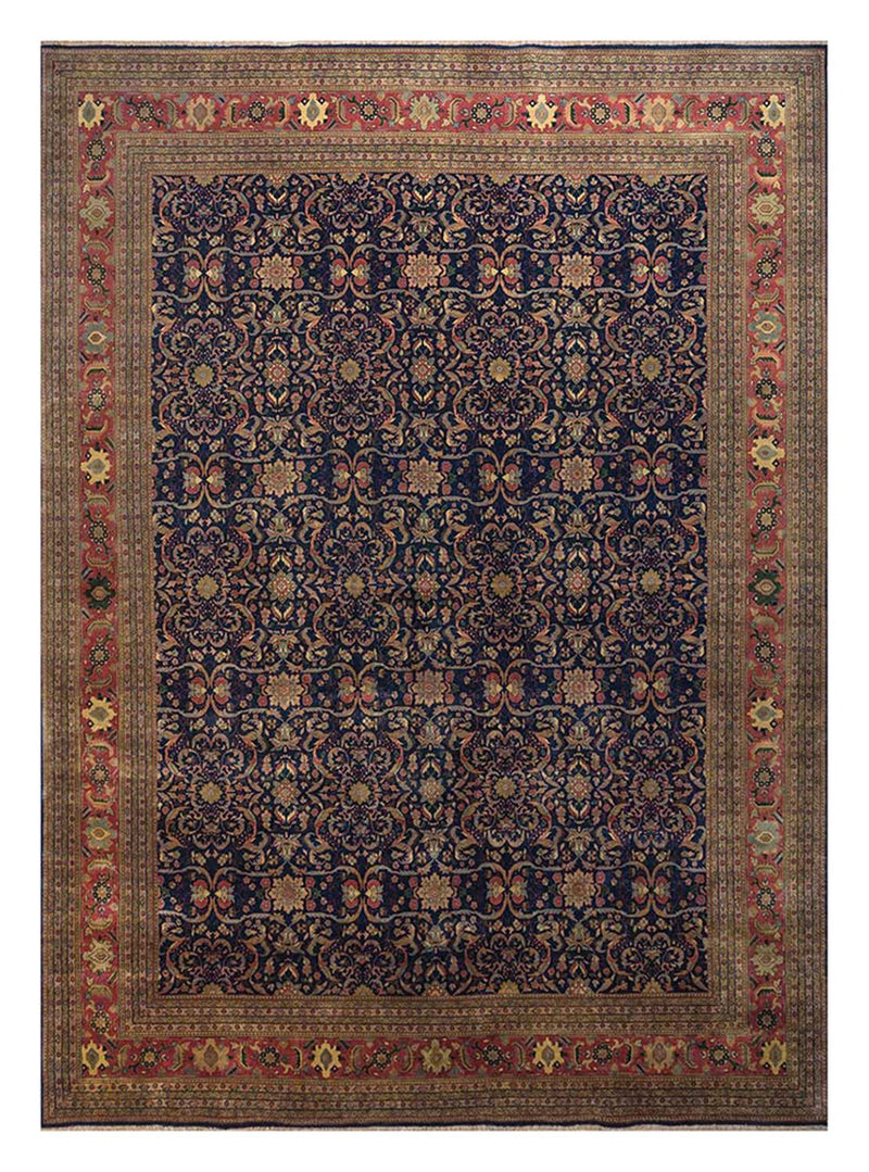 Wool Rug - 450 x 360 cm - blue